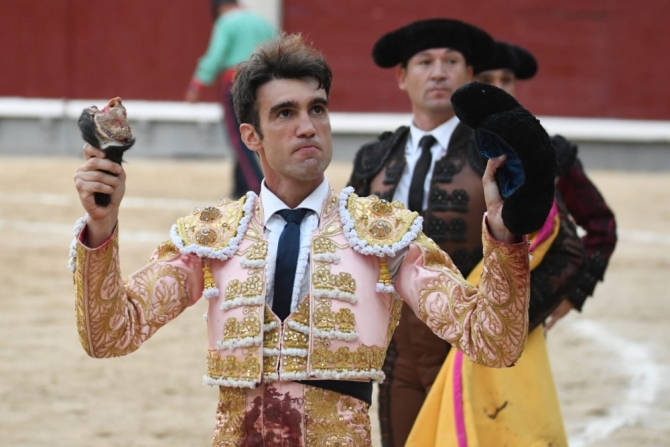 Oreja para Adrián de Torres ante una buena corrida de José Enrique Fraile'