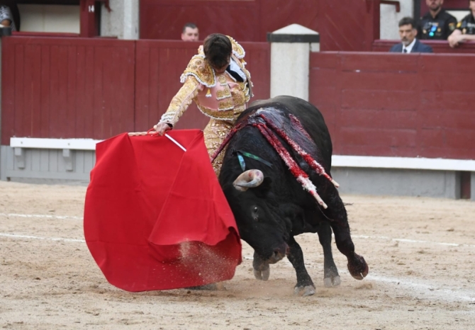 Oreja para Adrián de Torres ante una buena corrida de José Enrique Fraile'