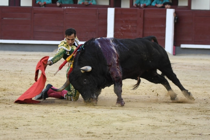 Oreja para Adrián de Torres ante una buena corrida de José Enrique Fraile'