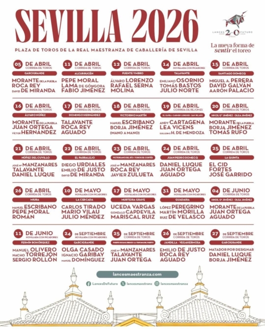 Garzón engalana Sevilla para presentar su primer abono maestrante