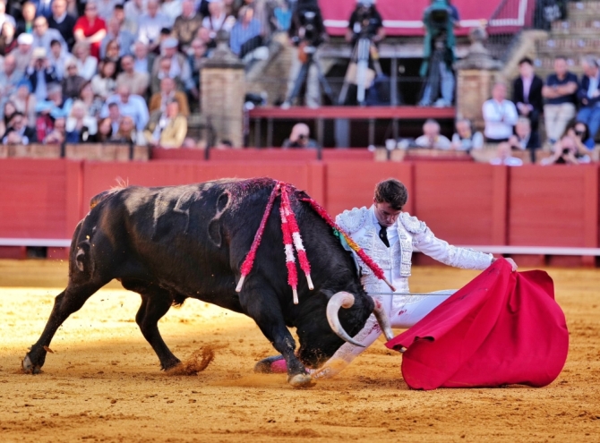 Rafa Serna corta una «oreja de Sevilla»