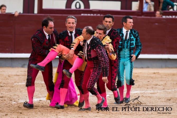 'Desrazada y descastada corrida de Palha; Luis Gerpe, herido'