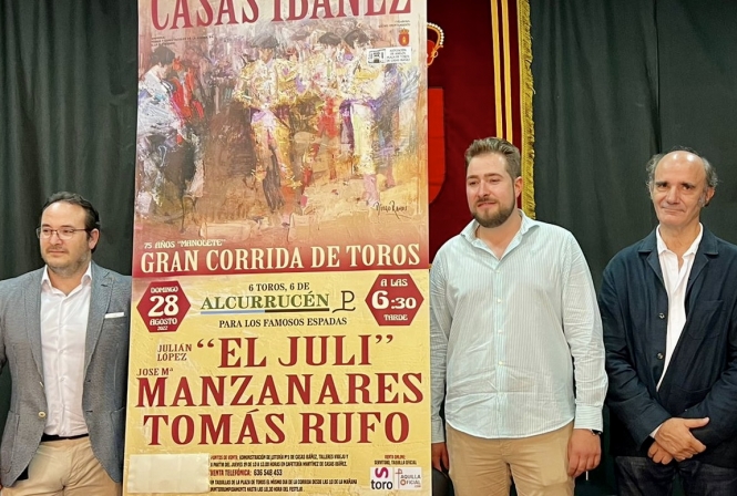 El Juli, Manzanares y Rufo, en Casas Ibáñez