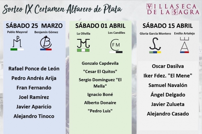 Definidos los carteles del IX Alfarero de Plata